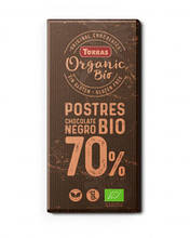 Шоколад TORRAS чорний органічний 70% Postres Organic Bio Negro ( БЕЗ ГЛЮТЕНА) 200 г