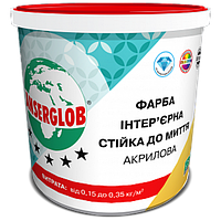 Фарба інтер'єрна стійка до миття акрилова ANSERGLOB, 14кг