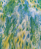 Шифон принт ніжність блакитно-зелена, фото 2