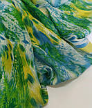 Шифон принт ніжність блакитно-зелена, фото 7