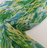 Шифон принт ніжність блакитно-зелена, фото 8