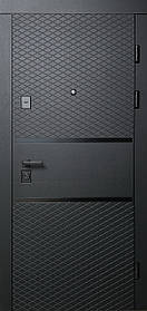 Вхідні двері Грація BLACK 3 контури