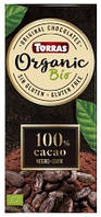 Шоколад TORRAS Organic Bio 100% cacao negro dark (БЕЗ ГЛЮТЕНА) 100г