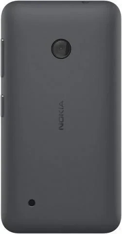 Задня кришка для смартфону Nokia Lumia 530 чорна, з бічною кнопкою