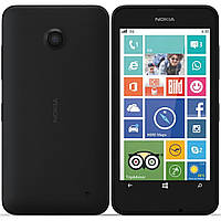 Задня кришка з бічною кнопкою для смартфону Nokia Lumia 630, 635 чорна