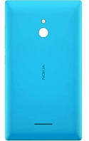 Задня кришка для смартфону Nokia XL Dual Sim, блакитна, з бічною кнопкою