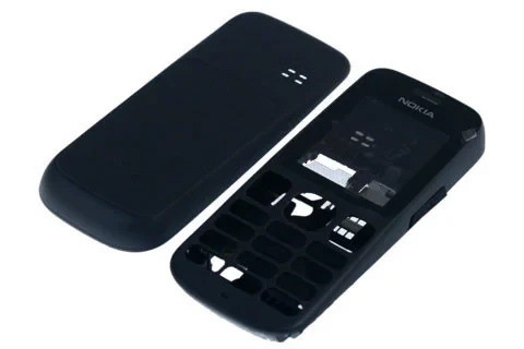 Корпус для телефону Nokia 101, чорний, передня і задня панель