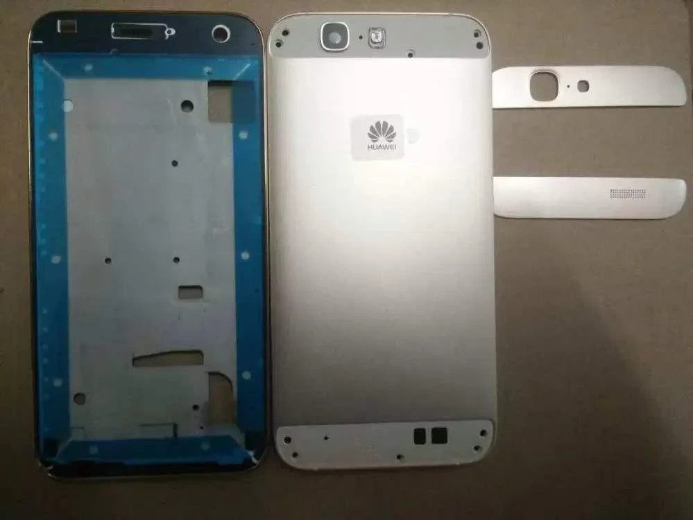 Корпус для смартфону Huawei Ascend G7 сріблястого кольору