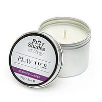 Ароматическая свеча Fifty Shades of Gray Play Nice Vanilla Candle с ароматом ванили, 90 г ssmag.com.ua