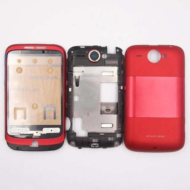 Корпус для смартфону HTC A3333 Wildfire, червоний