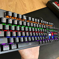 Механическая клавиатура игровая JEDEL KL89 с ламповой подсветкой rgb Геймерская Mechanical keyboard для пк