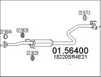 Средняя часть выхлопной системы (Резонатор) MTS MTS 01.56400 для HONDA CIVIC