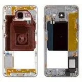 Середня частина корпусу для смартфону Samsung A5100, A510FD Galaxy A5 (2016) чорна, 2Sim + 1MMC