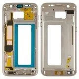 Середня частина корпусу для смартфону Samsung G935F Galaxy S7 EDGE, золотиста