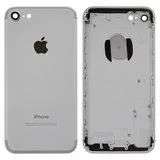 Корпус для смартфону Apple iPhone 7 сріблястий, з власником SIM-карти, з бічною кнопкою