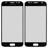 Стекло корпуса для смартфона Samsung J330F Galaxy J3 (2017), черное
