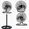 Стильний вентилятор підлоговий Wimpex WX-1807 3 в 1 настільний / настінний з металевими лопатями 3 швидкості 200 Вт, фото 2