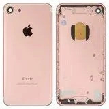 Корпус для iPhone 7, рожевий, з власником SIM-карти, з бічною кнопкою