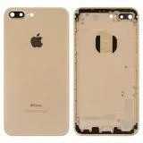 Корпус для iPhone 7 plus, золотистий, з власником SIM-карти, з бічною кнопкою