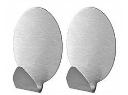 Гачок самоклеючий металевий ОВАЛ 2 шт (24/72) Фенікс