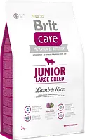 Brit Care Junior Large Breed Lamb & Rice 3 кг сухой корм для щенков и молодых собак больших пород