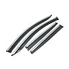 Дефлектори вікон вітровики Volkswagen Passat B7/B8 (USA) сед 2010-2018 (скотч) TopVisor з хромомом молдингом, фото 3