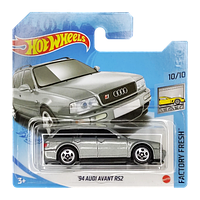 Машинка Базовая Hot Wheels '94 Audi Avant RS2 Factory Fresh 1:64 GTB75 Silver 1шт