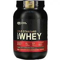 Optimum Nutrition, Gold Standard 100% Whey, сыворотка с насыщенным шоколадным вкусом, 907 г (2 фунта) в в