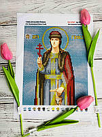 Схема для вишивання бісером Святої Гліб А4. Габардин