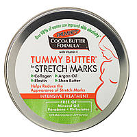 Palmer's, Формула с какао-маслом, масло для живота Tummy Butter, против растяжек, 125 г (4,4 унции) в Украине