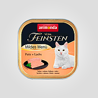 Влажный корм для кошек Vom Feinsten Adult Turkey + Salmon с индейкой и лососем, 100 г