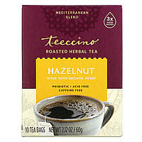 Teeccino, Roasted Herbal Tea, Hazelnut, Caffeine Free, 10 Tea Bags, 2.12 oz (60 g) в Украине