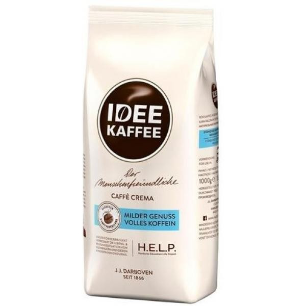 Кава в зернах IDEE Kaffe Caffe Crema 100% Арабіка (J.J. Darboven), 1кг