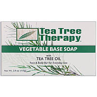 Tea Tree Therapy, Мыло на растительной основе, с маслом чайного дерева, брусок 110 г (3,9 унции) в Украине