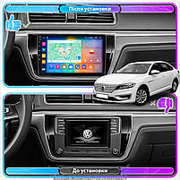 Штатна магнітола 10" Lesko для Volkswagen Lavida I 2008-2015 4/64Gb CarPlay 4G Wi-Fi GPS Prime Лавіда 16шт, фото 3