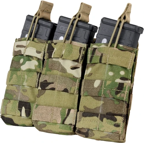 Підсумок Condor Triple M4/M16 Open Top Mag Pouch. Multicam