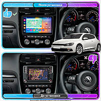 Магнітола 10" Lesko для Volkswagen Scirocco R I Рестайлінг 2014-2017 2/32Gb CarPlay 4G Wi-Fi GPS Prime 20 шт., фото 4