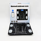 Ваги смарт підлогові до 180 кг A-8003 Чорні / Розумні фітнес ваги Bluetooth + додаток на телефон, фото 10