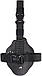 Кобура стегнова Ammo Key ILLEGIBLE-1 S Glock17 Black Chrome, фото 3