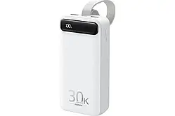 МОЩНАЯ БАТАРЕЯ 30000 mAh Power Bank Быстрая зарядка (White)