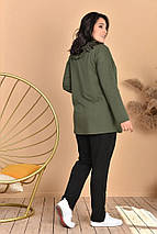 Комфортний жіночий костюм двійка, тканина "Трикотаж-двонитка" 54 розмір, фото 3