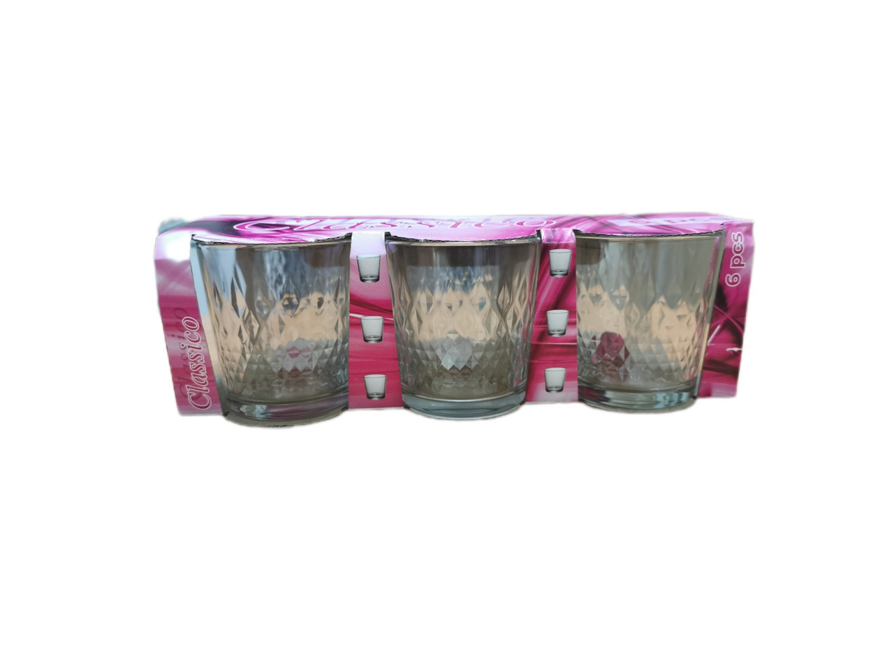 Набір низьких стаканів 6 штук 250 мл, фото 1