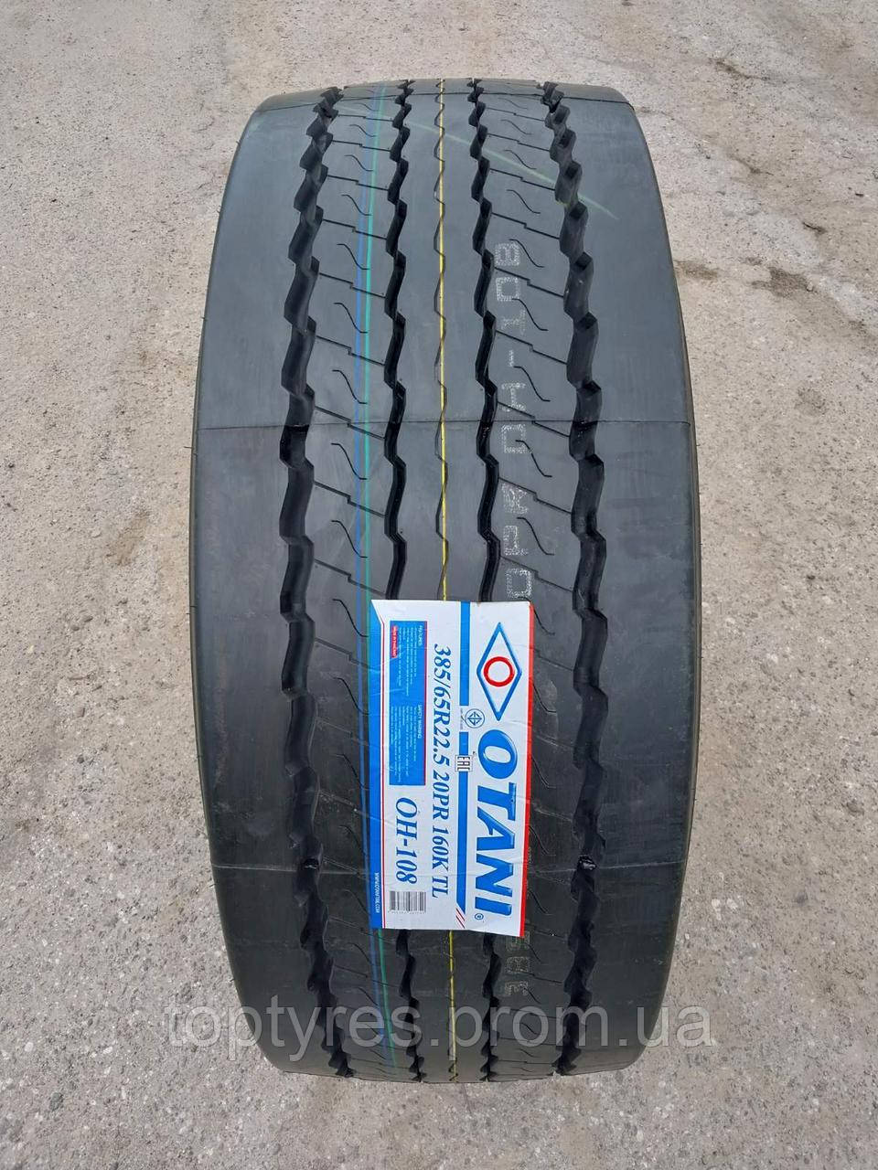 Вантажна шина OTANI   385/65 R22.5-20PR OH-108 160K   Причіпна.