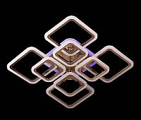 Светодиодная квадратная люстра с пультом управления бронза 192W DIMMER 3000-6000 H120*L600*W600