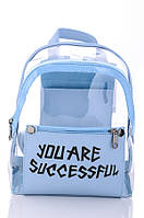Силиконовый модный мини рюкзак полупрозрачный Бонни WeLassie голубой