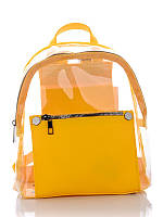 Молодежный прозрачный рюкзак для девушки желтый Бонни WeLassie
