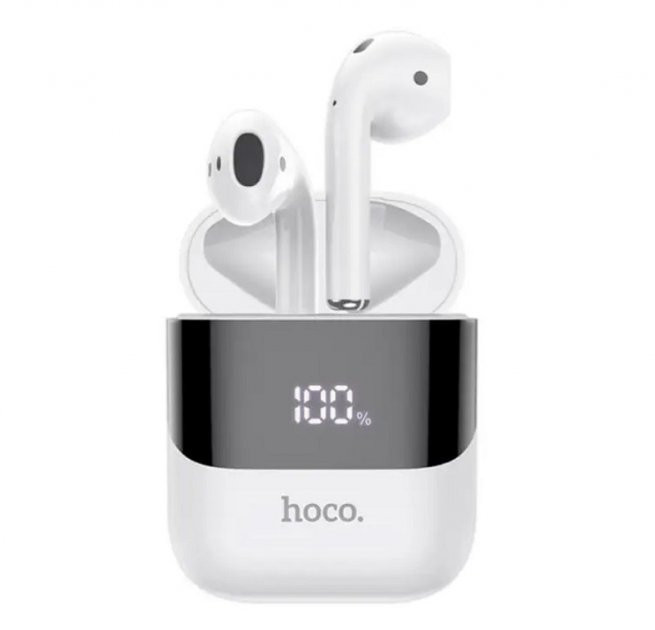 Наушники Bluetooth Airpods HOCO DES88 Treasure Digital TWS white