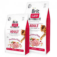 Brit Care Cat Grain-Free Adult Activity Support 2 кг - сухой беззерновой корм с индейкой и курицей для в