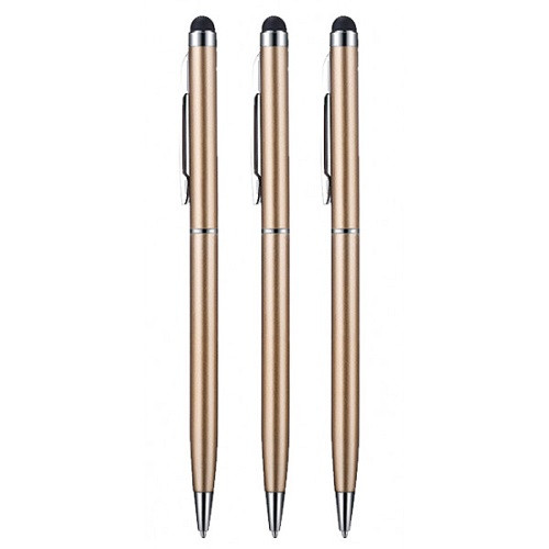 Стилус-ручка для ємнісних екранів Value S0586x3 3шт золотистий