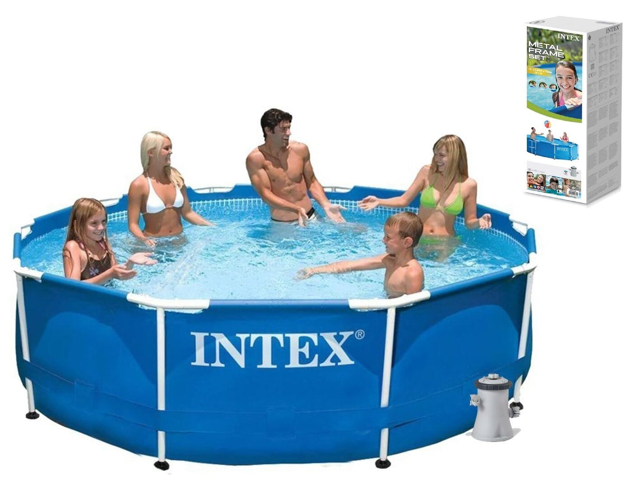 Басейн каркасний Intex 28202 d=305 см